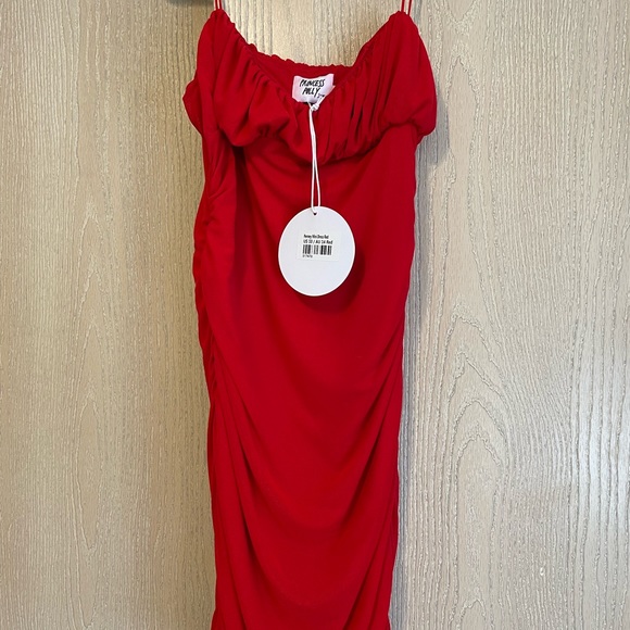 Princess Polly - Penney Mini Dress Red US Size 10 - Picture 4 of 7